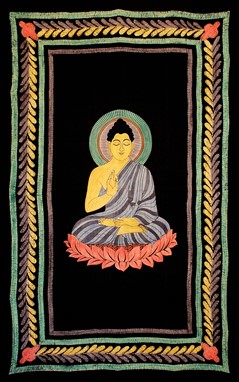 Handbrush Buddha Tapestry