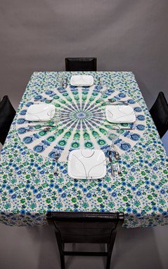 Wholesale Cotton Peacock Mandala Tapestry from India Arts