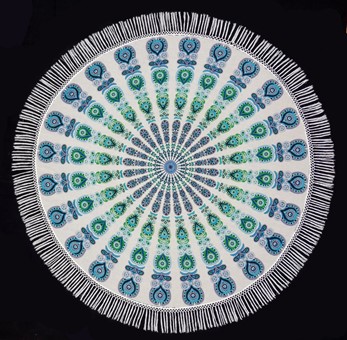 Wholesale Peacock Mandala Tablecloth With Fringe