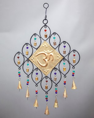 Wholesale handmade Om Wind Chime With Beads
