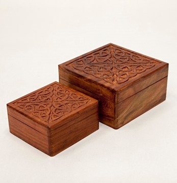 Wholesale Handmade Celtic Wood Box Set of 2