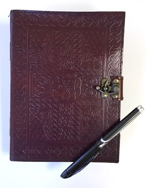 Celtic Cross Leather Journal