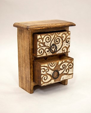 Celtic Tree Box With Two Drawers