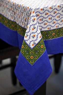 Wholesale Square Tablecloth With Buti Design from India Arts