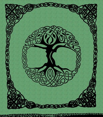 Heavyweight Celtic Tree Tapestry With Fringe