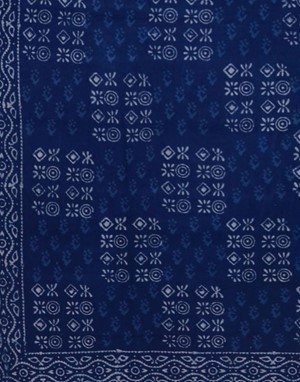 Square Dabu Tablecloth With Vegetable Dye from India Arts