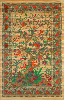 Tree Of Life On Stripe Tapestry