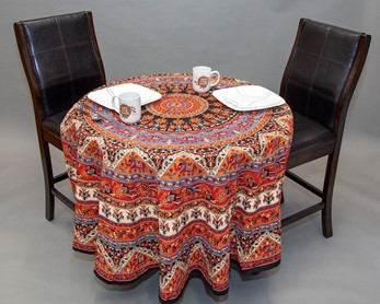Wholesale Round Tablecloth With Crochet Border