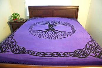 Heavyweight Celtic Tree Tapestry With Fringe