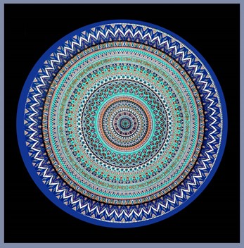 Wholesale Large Round Cotton Multi Color Tablecloth