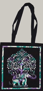 Bag With Elephant Over Print