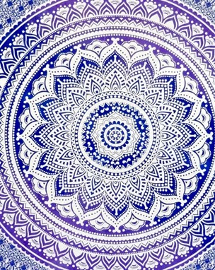 Tie Dye Mandala Tapestry