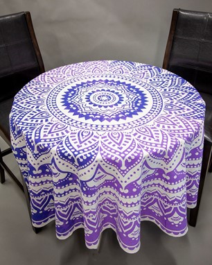 Tie Dye Mandala Tablecloth