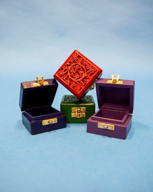 Wholesale 3 Inch Colorful Floral Box With Latch from India Arts