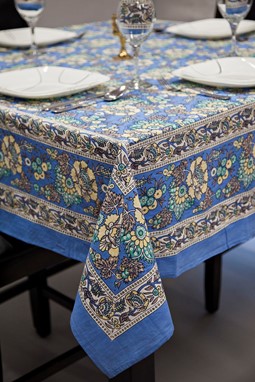 Wholesale Square French Floral Tablecloth from India Arts