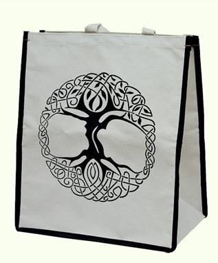 Heavy Canvas Celtic Tree Handbag