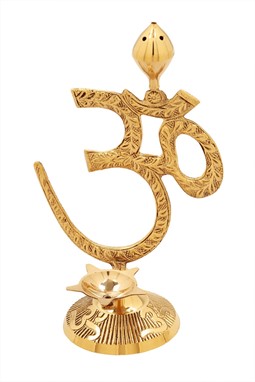 Wholesale Brass Om Cone Incense Burner from India Arts