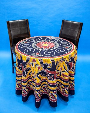 Wholesale Handmade Round Batik Elephant Tablecloth