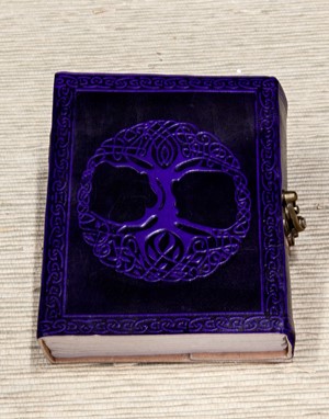 Leather Celtic Tree Journal With Latch from India Arts