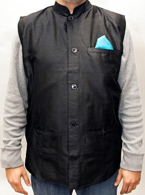 Men's Vest with Nehru Collar