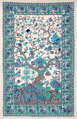 Vertical Tree Of Life Tapestry