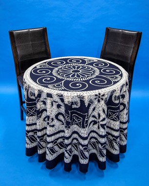 Wholesale Handmade Round Elephant Mandala Tablecloth