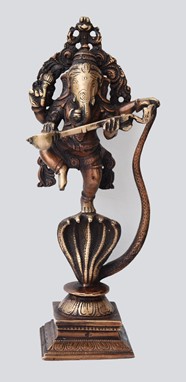 Dancing Ganesha On Snake