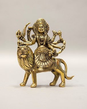 Durga On Lion