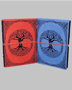 Handmade Cotton 5x8 Celtic Tree Journal from India Arts