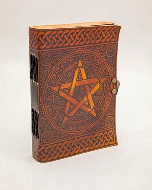 Leather Pentagram Journal with Latch from India Arts