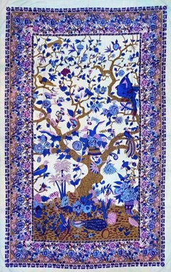 Vertical Tree Of Life Tapestry