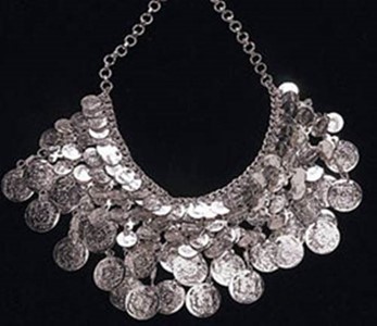 Necklace With 3 Rows Coins