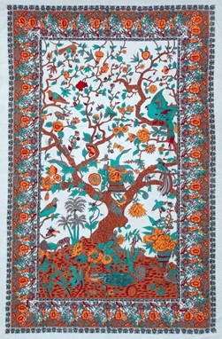 Vertical Tree Of Life Tapestry