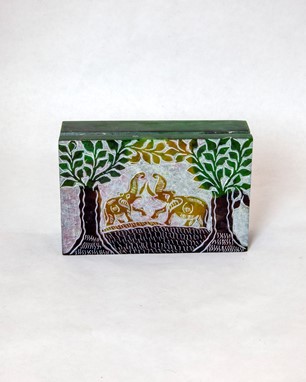 Wholesale Multi Color Soapstone Elephant Box from India Arts