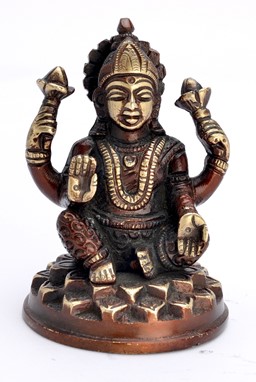 Laxmi Sitting On Lotus
