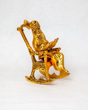 Ganesh Sitting On Rocking Chair