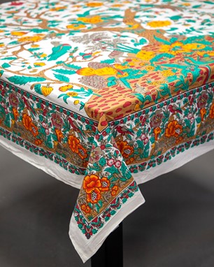 Wholesale handmade 72" Tree Of Life Cotton Tablecloth