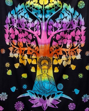 Buddha Under Tree Tapestry
