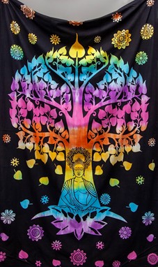 Buddha Under Tree Tapestry