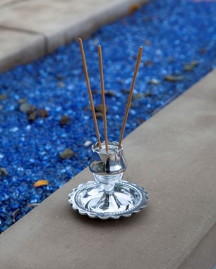 Wholesale Silver Stick Incense Burner from India Arts