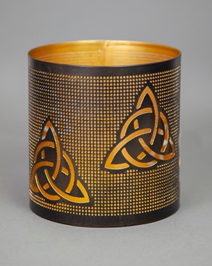 Candle Holder W/ Triquetra