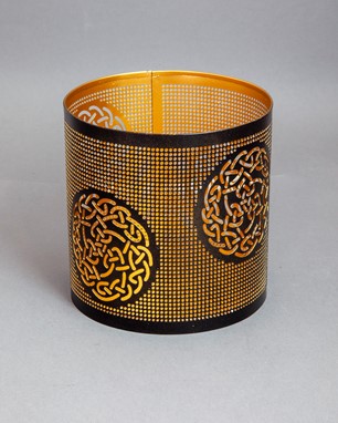 Candle Holder W/ Celtic Circle