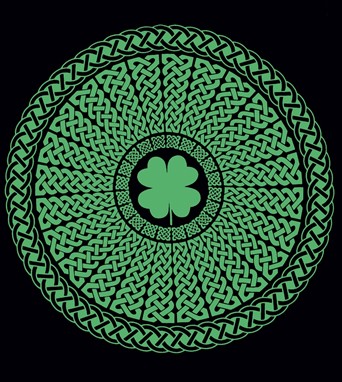 Heavy Celtic Clover Tapestry