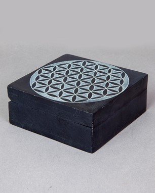 Wholesale Soapstone Flower of Life Box from India Arts