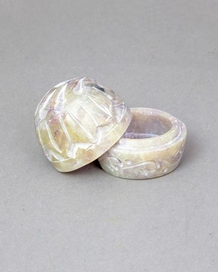 Wholesale Hand Carved Soapstone Ring Box from India Arts