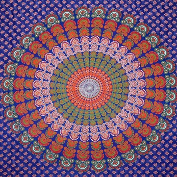 Peacock Mandala Tapestry