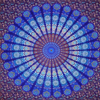 Peacock Mandala Tapestry