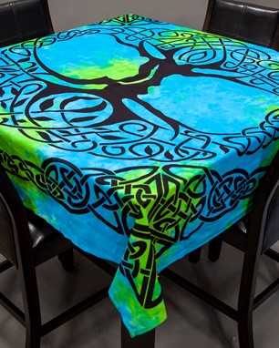 Celtic Tree Print Tablecloth
