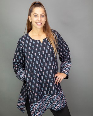 Handblocked Kurta For Women