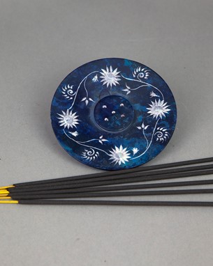 Wholesale Floral Soapstone Incense Plate